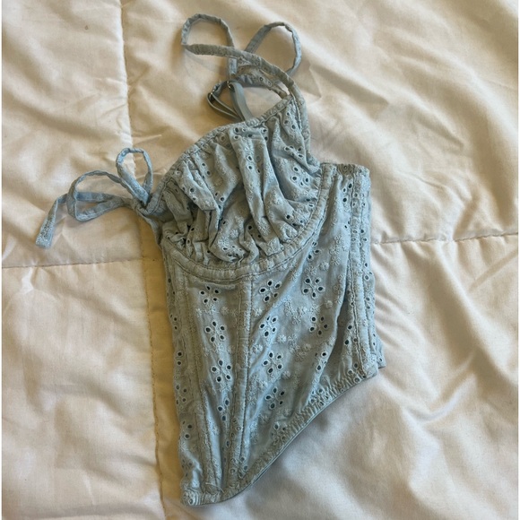 Out From Under Devon Eyelet Cropped Corset - Picture 6 of 6